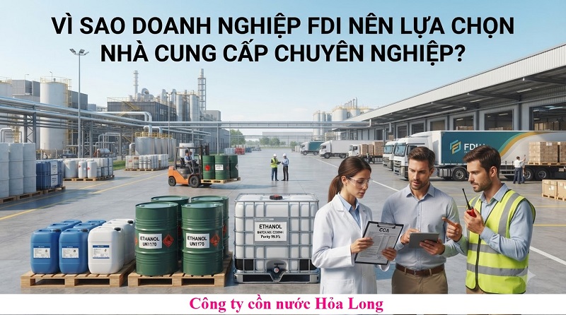 Cồn Ethanol Cho Doanh Nghiệp FDI – Giải Pháp Cung Ứng Nguyên Liệu Ổn Định